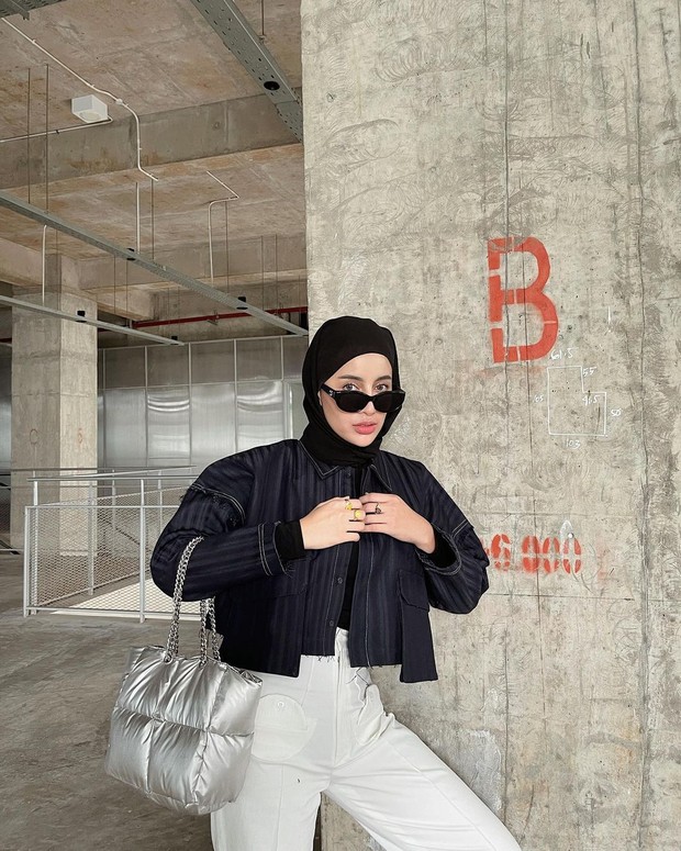 crop top korea hijab