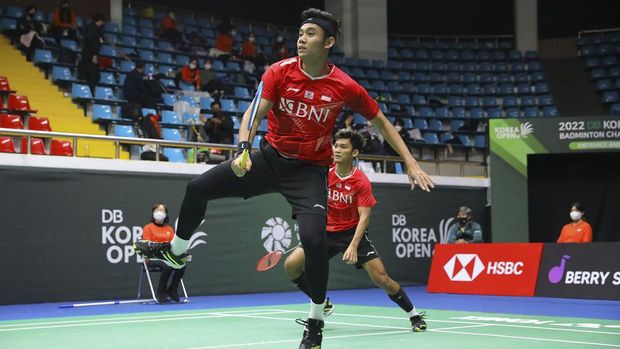 Muhammad Shohibul Fikri/Bagas Maulana di Korea Open. (Arsip PBSI)