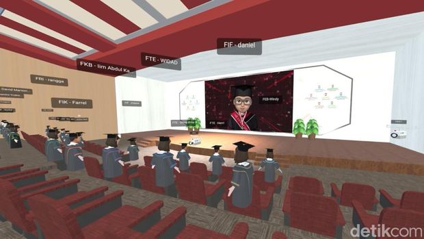 Wisuda Telkom University di Dunia Metaverse