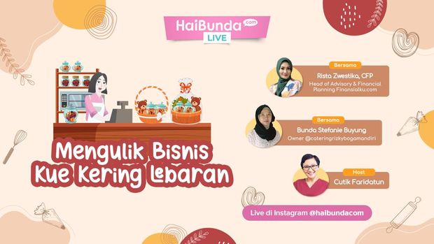 Banner HaiBunda Live Bisnis Kue Kering