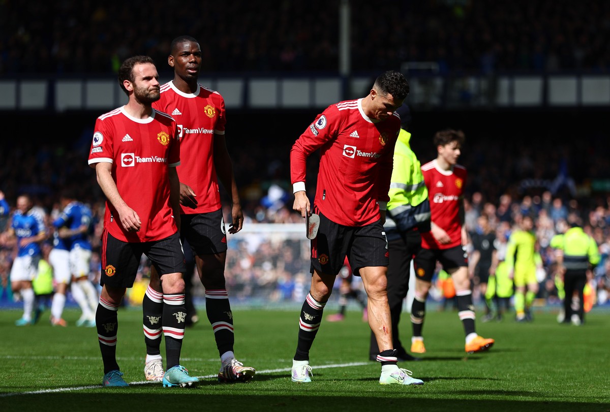Ralf Rangnick mengakui, Manchester United sulit finis empat besar usai kalah 0-1 di markas Everton. (Foto: Getty Images/Clive Brunskill)