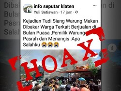 Beredar Info Warung Dibakar di Klaten, Polisi: Hoaks!