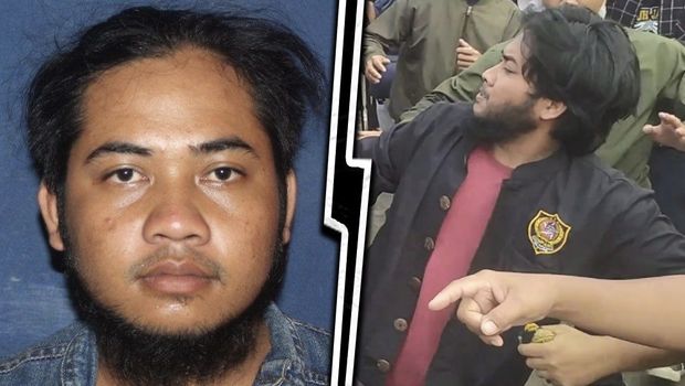 Abdul Latip, terduga pengeroyok Ade Armando di depan DPR RI, Senin (11/4/2022).