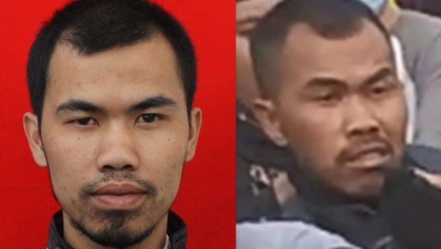 Ade Purnama, terduga pengeroyok Ade Armando di DPR, Senin (11/4/2022).