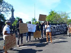 Demo 11 April di Bali, Mahasiswa Nyaris Bentrok dengan Pecalang