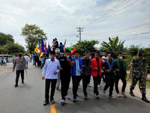 Ratusan Mahasiswa di Asahan Mulai Menggelar Demo
