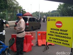 Jelang Demo 11 April, Jalan Medan Merdeka Utara Arah Istana Ditutup