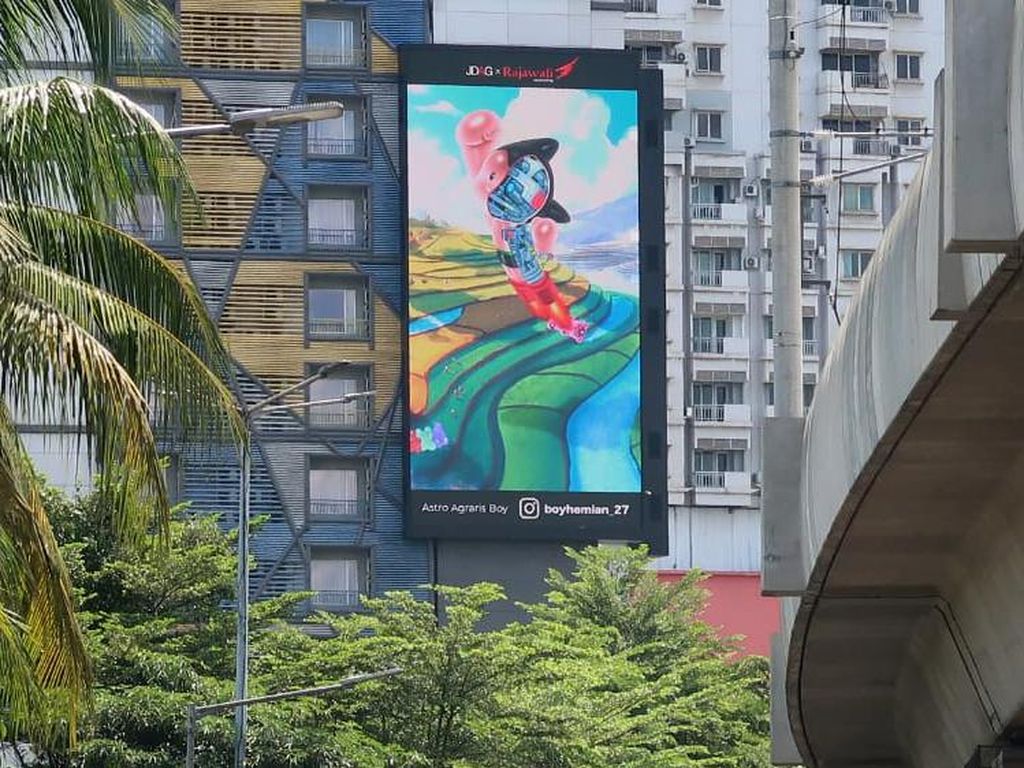 Keren! Jakarta Digital Art Mejeng di Media LED Ibu Kota