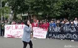 Polisi Waspadai Penyusup dalam Aksi Mahasiswa di Bandung
