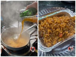 Unik! Mie Instan Kaki Lima di India Ini Dimasak Pakai 3 Minuman Soda
