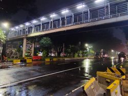 Demo di Patung Kuda Bubar, Lalin ke Istana Dibuka Lagi Malam Ini