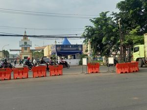 Jelang Demo Mahasiswa di DPR, Begini Suasana Titik Penjagaan di Tangerang