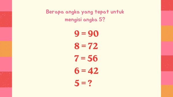 Teka-teki Berhitung Ini Bikin Otak Kamu Encer Saat Puasa, Cobain Sekarang!