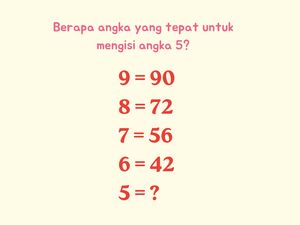 Teka-teki Berhitung Ini Bikin Otak Kamu Encer Saat Puasa, Cobain Sekarang!
