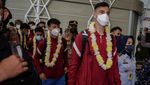 Siap Tanding di JIS, Tim Atletico Madrid-Barcelona Mendarat di Soetta
