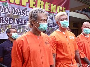 Tampang 3 Tersangka Pengedar 39,3 Kg Sabu-Ganja di Badung