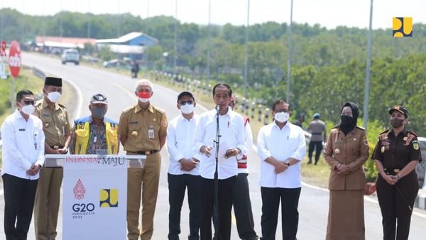 Penampakan Jalan Lingkar Brebes-Tegal yang Diresmikan Jokowi