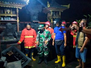 Bangunan Gedong Sari Milik Warga Klungkung Terbakar