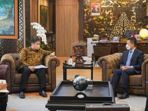 Airlangga Bertemu Dubes RRT, Bahas Investasi-Isu Geopolitik di G20