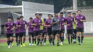Potret Timnas U-23 Fokus Latihan Jelang SEA Games Vietnam