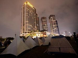 Protes Krisis, Demonstran Dirikan Tenda di Dekat Kantor Presiden Sri Lanka Protes Krisis, Demonstran Dirikan Tenda di Dekat Kantor Presiden Sri Lanka