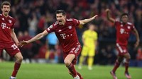 3. Robert Lewandowski | 601 gol (0.72 gol per pertandingan). Foto: AFP/CHRISTOF STACHE