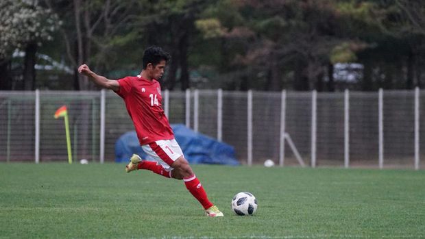 Timnas Indonesia U-19 kalah 1-3 dari Yeungnam University dalam laga uji coba di Riverside Soccer Field, Rabu (13/4).