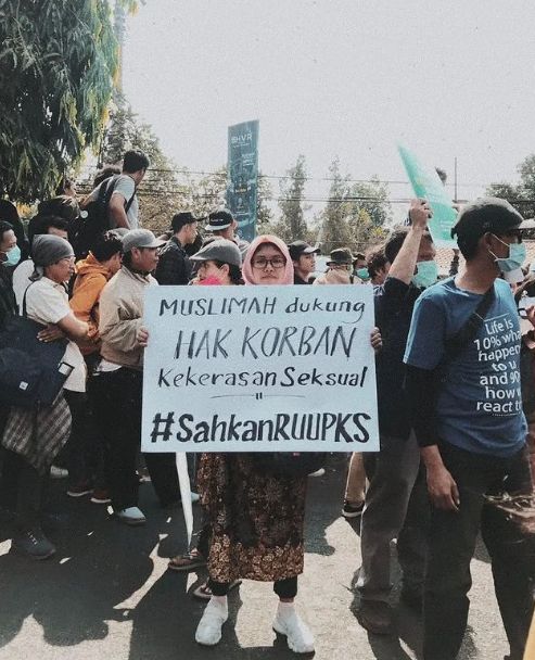 Tuntutan Pengesakan RUU P-KS Tahun 2019/Foto: Instagram/@kalis.mardiasih