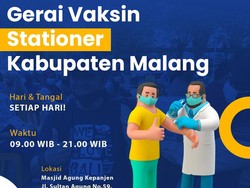 Jadwal Vaksin 1,2 hingga Booster Malang Raya, Cek 14 Lokasinya di Sini