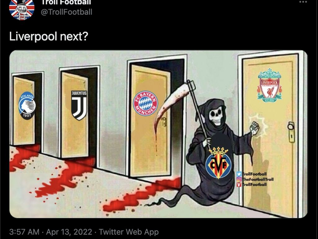 Meme Villarreal Makan Korban Lagi: Libas Juve & Bayern, Liverpool Next?