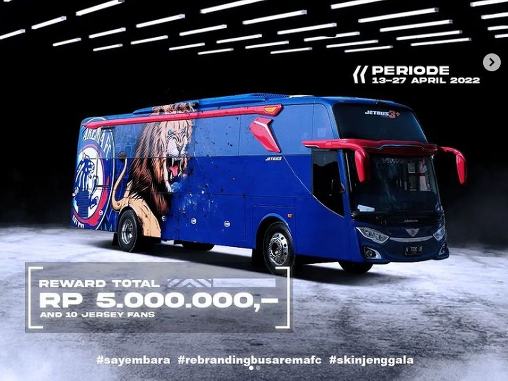 Seru Nih! Ada Lomba Desain untuk Rebranding Bus Arema FC