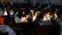 Misa Kamis Putih di Gereja Katedral Santa Maria