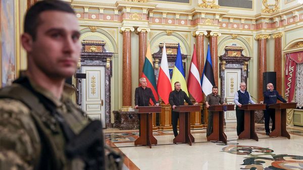 Momen Empat Presiden Negara Tetangga Kunjungi Ukraina