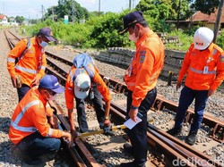 Perawatan Rel KA di Daop 9 Pastikan Angkutan Mudik Lebaran Lancar dan Aman