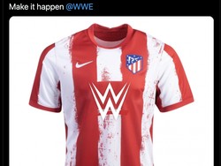 Agresivitas Atletico Madrid diledek; cocok kalau mereka disponsori ajang gulat WWE. Foto: dok. Twitter