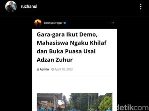 Denny Siregar Narasikan Mahasiswa Khilaf Buka Puasa Usai Demo, Uu: Tak Elok!