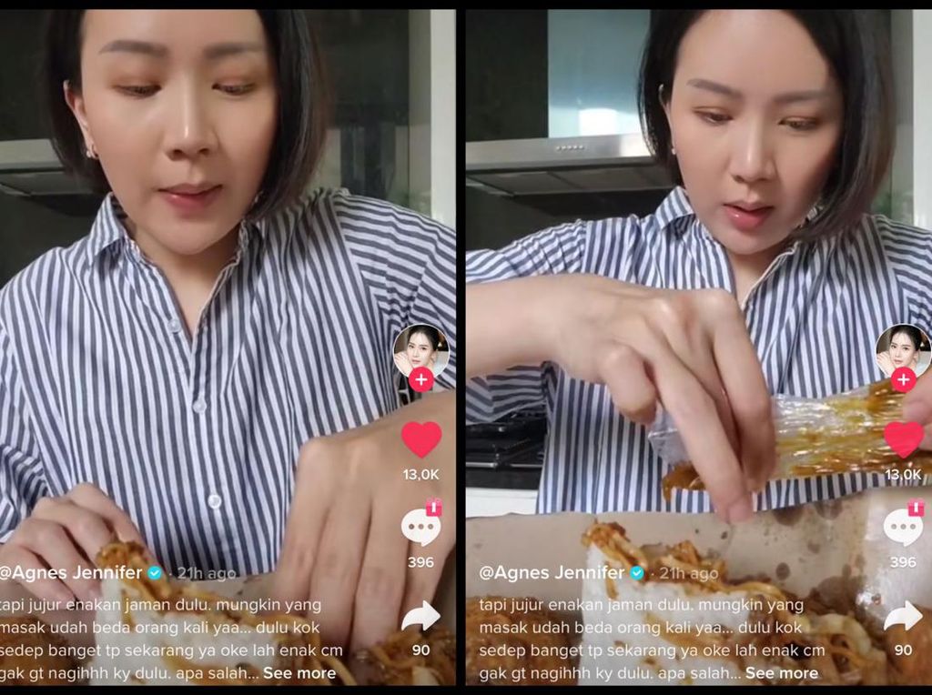 Agnes Jennifer Pamer Makan Nasi Warteg Sultan Gang Mangga