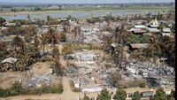 Potret Desa-desa yang Dibakar Junta Militer Myanmar