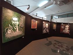 Ada Jokowi hingga Habib Rizieq di Pameran Kaligrafi JIC Jakut