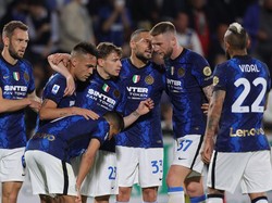 Inter Milan bertamu ke Spezia pada Sabtu (16/4) dini hari WIB. Inter menang 3-1 (Getty Images)