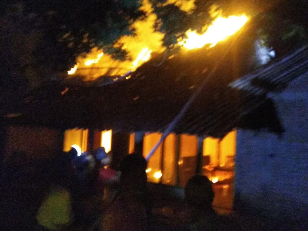 Rumah Seorang Kakek di Ngawi Ludes Terbakar
