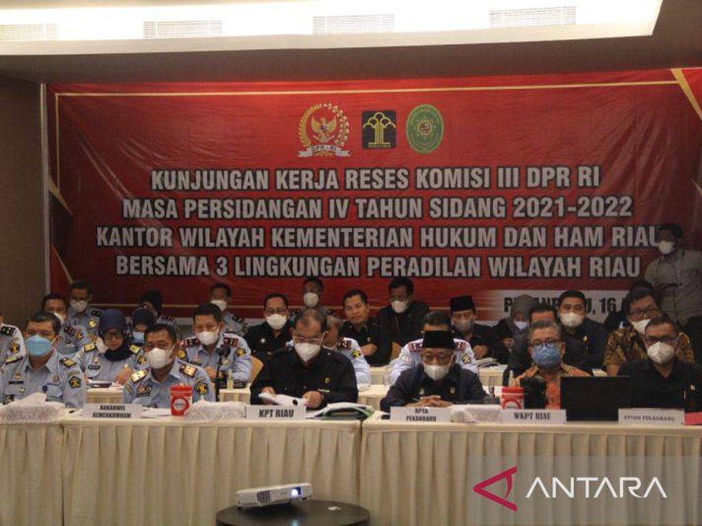 Kemenkumham Riau Pecat 6 Pegawai Lapas-Rutan Terlibat Pidana Narkoba