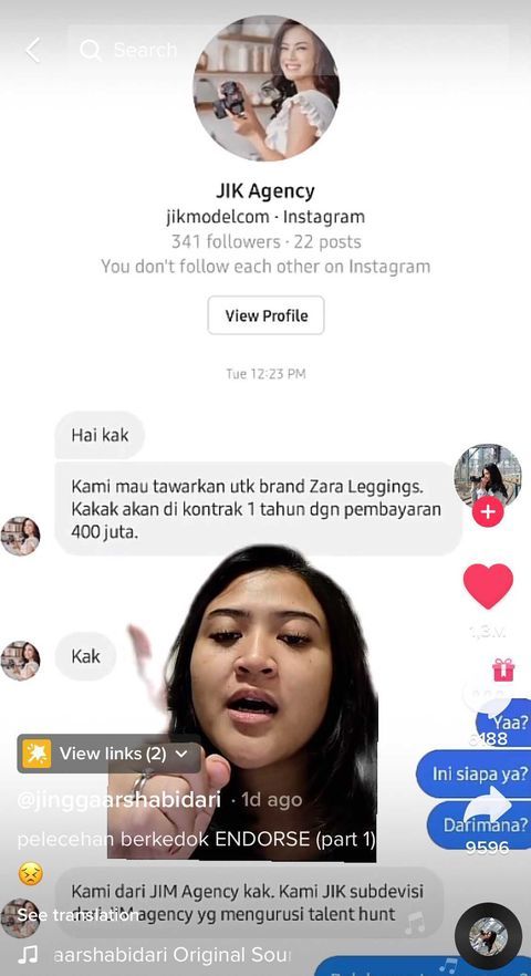 Kisah wanita yang menerima pelecehan seksual berkedok tawaran endorse di media sosial.