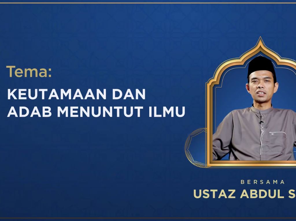 detikKultum Ustaz Abdul Somad: Seperti Apa Kedudukan Ilmu dalam Islam? detikKultum Ustaz Abdul Somad: Seperti Apa Kedudukan Ilmu dalam Islam?