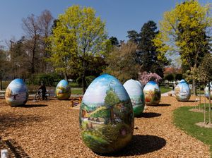 Warna-warni Telur Paskah Raksasa Hiasi Kawasan Kroasia