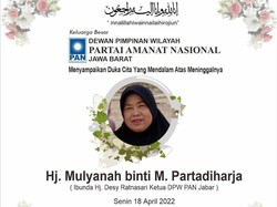 Innalillahi, Ibunda Ketua PAN Jabar Desy Ratnasari Tutup Usia