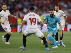 Sevilla vs Real Madrid berlangsung di Stadion Ramon Sanchez Pizjuan, Senin (18/4/2022) dini hari WIB.