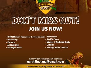 Garut Dinoland Buka Loker, Cek Syarat dan Cara Daftarnya!! Garut Dinoland Buka Loker, Cek Syarat dan Cara Daftarnya!!