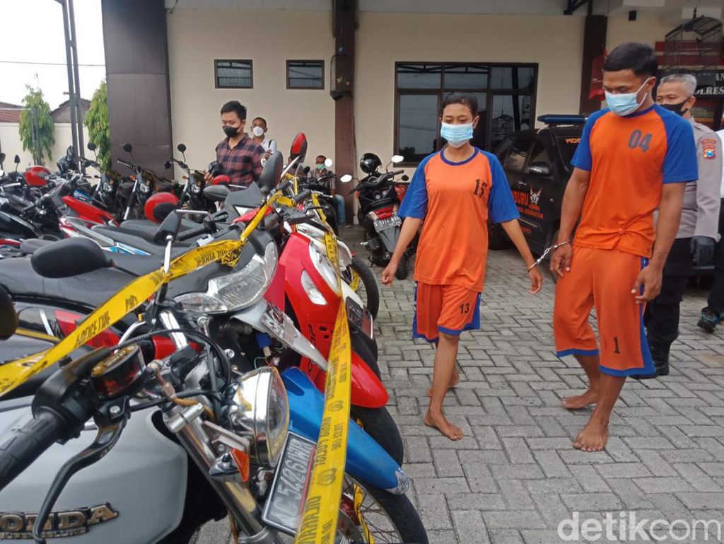 Pasutri di Jombang Bentuk Komplotan Perampas Motor Bermodus Masalah di Jalan