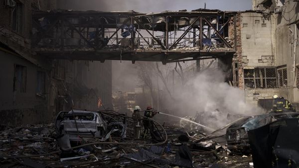 Wajah Kota Kharkiv Ukraina yang Masih Dibombardir Rusia